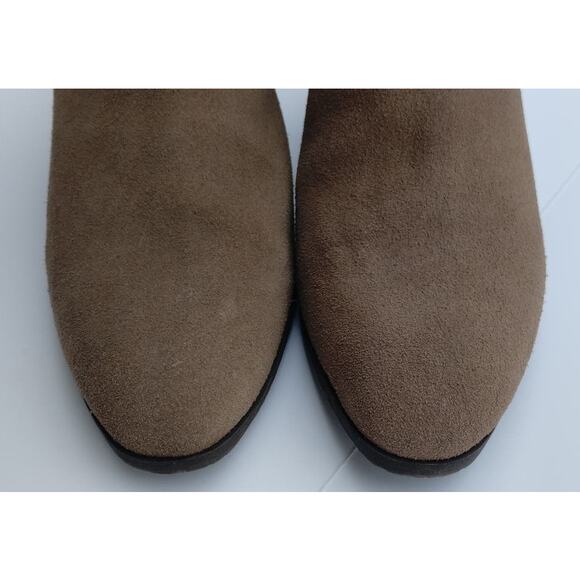 DV Dolce Vita Hiro Western Heel Ankle Boot Booties with Fringe Size 8 Tan - Picture 3 of 11